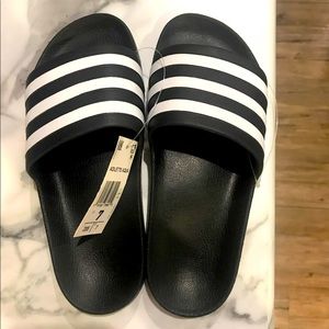 Size 7 adidas slides NEW